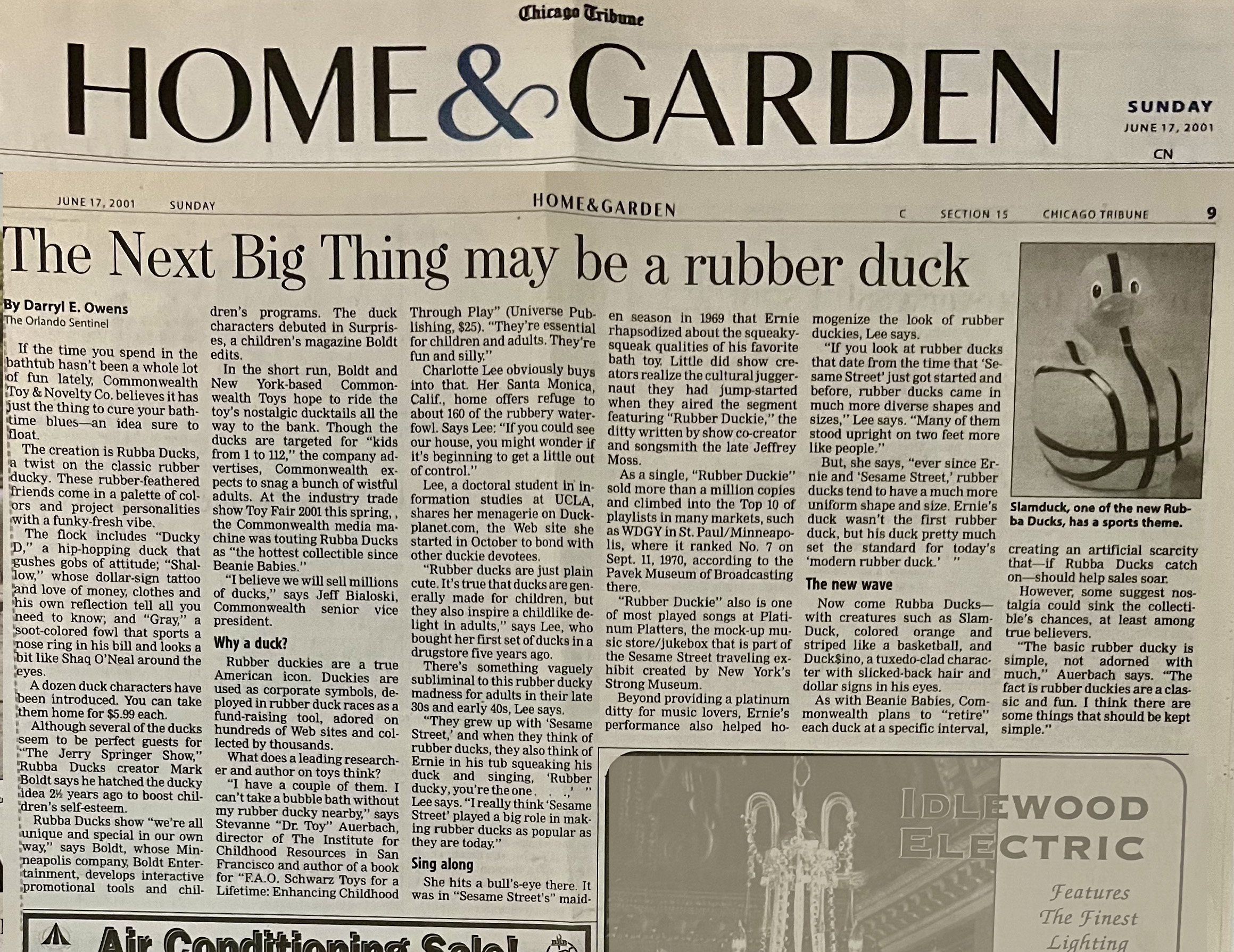 rubber duck, rubba ducks, chicago tribune, home & garden, next big thing